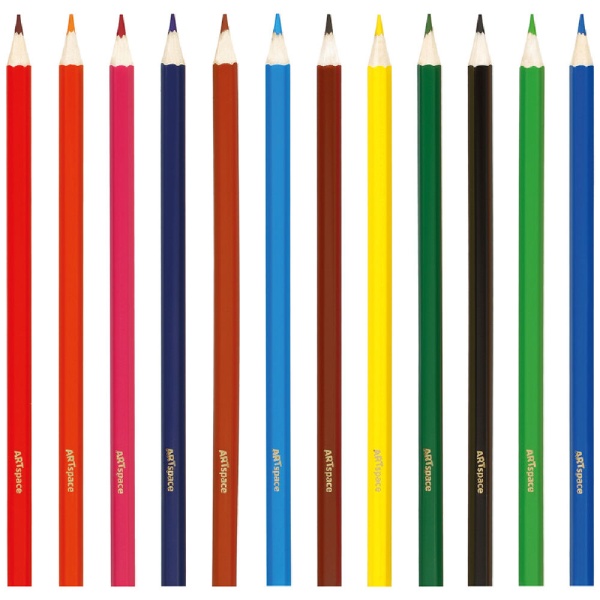 Карандаши цветные ArtSpace "Монстрики", 12цв., заточен., картон в категории Карандаши цветные