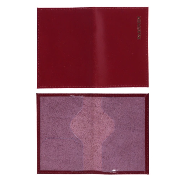 Обложка для паспорта натуральная кожа, цвет лиловый KLERK Luxury в категории Обложки для документов