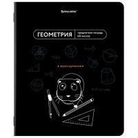 Тетрадь предметная МЕМЫ 48 л., TWIN-лак, ГЕОМЕТРИЯ, клетка, подсказ, BRAUBERG в категории Тетради предметные