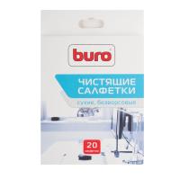 Чистящие салфетки BURO сухие безворсовые BU-Udry (20 шт.) в категории Чистящие средства для офисной техники