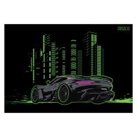 Клеенка для уроков труда, 50*70 см, City car, КОКОС в категории Настольные покрытия детские