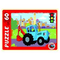 Пазлы, 60 элементов, 240*330 мм, Синий трактор, Рыжий кот в категории Пазлы и мозаики