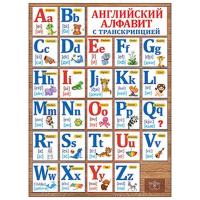 Плакат А2, Английский алфавит в категории Учебные и наглядные пособия