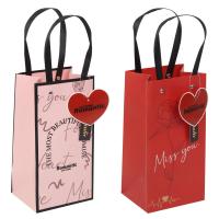 Пакет подарочный Романтика 12*24*10 см, картон, ручка бумажная, ассорти 2 вида в категории Пакеты подарочные