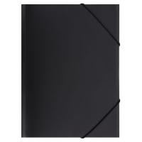 Папка на резинке, А4, пластик, 0,50 мм, цвет черный, KLERK в категории Папки пластиковые на резинке, на кнопке