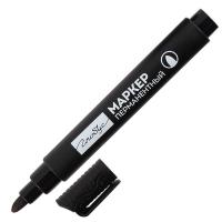 Маркер перманентный, пулевидный, 1-5 мм, цвет черный, картонная коробка, Globus в категории Маркеры перманентные