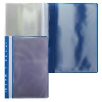 Папка 10 файлов, А4, пластик, цвет синий KLERK  в категории Папки пластиковые с вкладышами