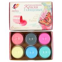 Краска акриловая художественная, 6 цветов, 20 мл, перламутровый, картонная коробка, Луч в категории Краски акриловые