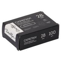 Скрепки 28 мм, 100 шт, овальная, никелированное, цвет серебро, картонная коробка Quality Globus в категории Скрепки канцелярские