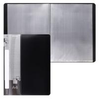 Папка, 30 файлов, А4, пластик, цвет черный, KLERK в категории Папки пластиковые с вкладышами