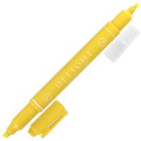 Текстовыделитель 1,0-4,0 мм, пулевидный, скошенный, двусторонний, цвет желтый Deli в категории Текстовыделители