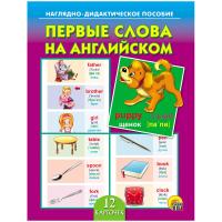 Наглядно-дидактическое пособие "Первые слова на английском" в категории Развивающие карточки