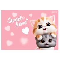 Клеенка для уроков труда, 50*70 см, Cute cats, КОКОС в категории Настольные покрытия детские