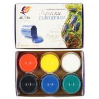 Краска акриловая художественная, 6 цветов, 20 мл, картонная коробка, Луч в категории Краски акриловые