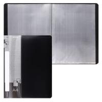 Папка, 20 файлов, А4, пластик, цвет черный, KLERK в категории Папки пластиковые с вкладышами