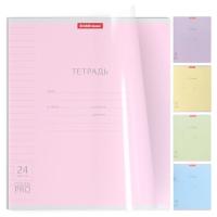Тетрадь, 24 листа, линия, пластик, ассорти 5 видов, Erich Krause, Классика CoverPrо в категории Тетради 12-24 листа