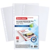 Папки-файлы перфорированные А4 BRAUBERG "STANDARD", КОМПЛЕКТ 100 шт., гладкие, 40 мкм в категории Папки-вкладыши