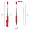 Ручка шариковая BRAUBERG "BP-GT", КРАСНАЯ, корпус прозрачный, стандартный узел 0,7 мм в категории Ручки шариковые