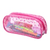 Пенал-косметичка BRAUBERG LUCENT на молнии, прозрачный, "Hearts", 21х5х9 см в категории Пеналы мягкие