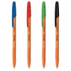 Набор шариковых ручек Berlingo "Tribase orange" 4шт., 4цв., 0,7мм, грип, пакет в категории Ручки шариковые