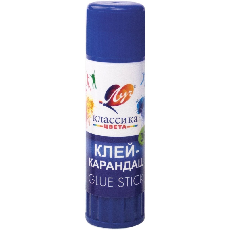 Клей-карандаш ЛУЧ "Классика", 36 г, PVP-основа, с добавлением глицерина в категории Клей-карандаш