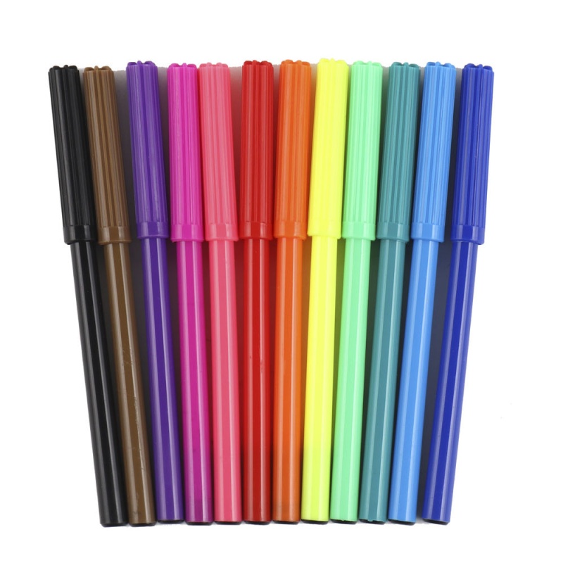 Фломастеры 12 цветов, корпус круглый, конический, смываемые, колпачок вентилируемый Goal Time в категории Фломастеры Фломастеры 12 цветов, корпус круглый, конический, смываемые, колпачок вентилируемый Goal Time в категории Фломастеры