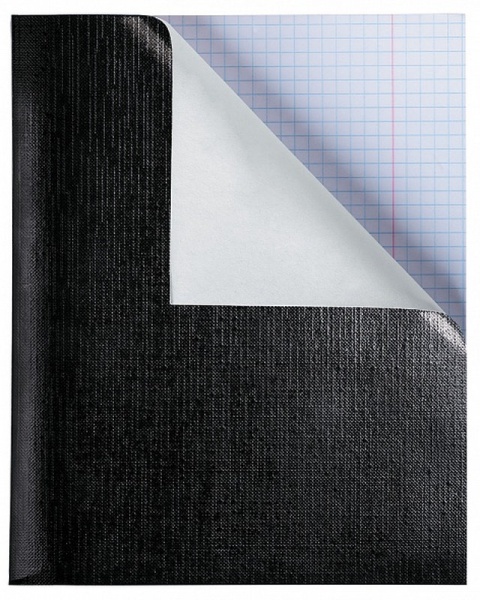 Тетрадь бумвинил А5 96 л. скоба, офсет №1, клетка, "Черная Metallic", HATBER в категории Тетради 60-200 листов