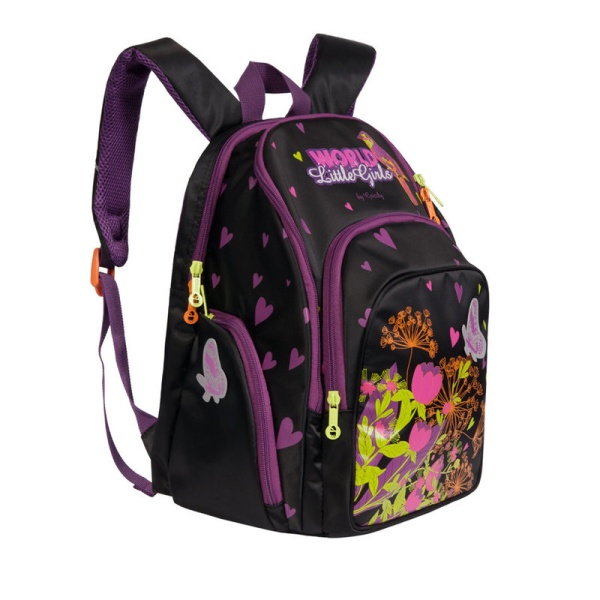 Рюкзак школьный Grizzly цвет: черный в категории Рюкзаки, ранцы, сумки