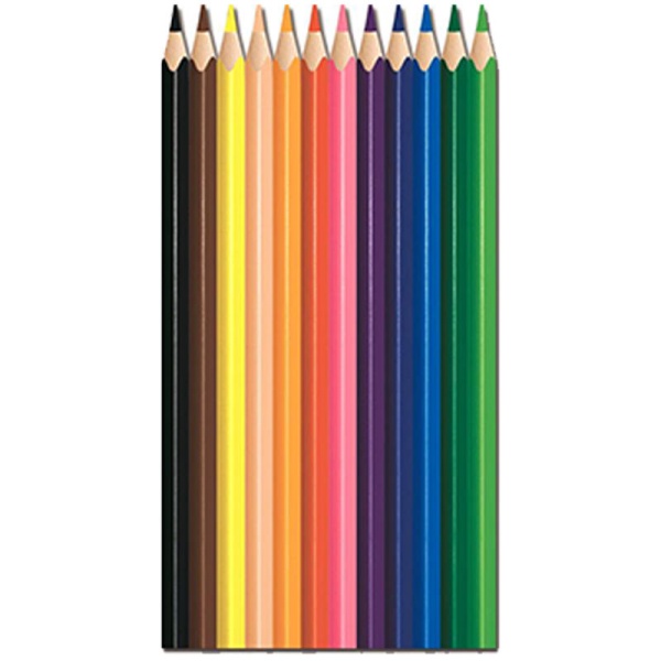 Карандаши цветные MAPED "COLOR PEP'S Strong", набор 12 цветов, грифель 3,2 мм, пластиковый корпус в категории Карандаши цветные