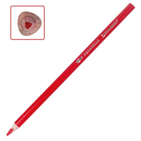 Карандаши цветные акварельные BRAUBERG PREMIUM AQUARELLE, 12 цветов, грифель мягкий 4 мм в категории Карандаши цветные акварельные