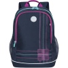 Рюкзак GRIZZLY школьный, анатомическая спинка, 2 отделения, для девочек, "Неон" в категории Рюкзаки, ранцы, сумки